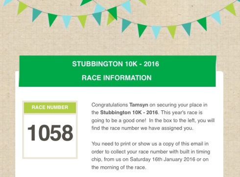 Stubbington 10k entry 2016
